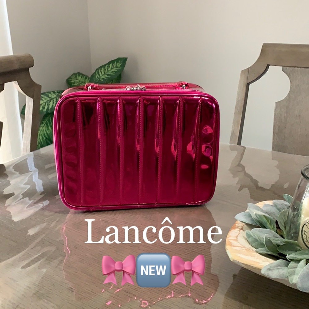 Lancôme (Pink Metal) Colored Cosmetics Case🌟🆕🌟